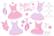 Fresh Girl Ballet Tutus Clipart, an Illustration by Amanda Ilkov (Thumbnail 1 of 2)
