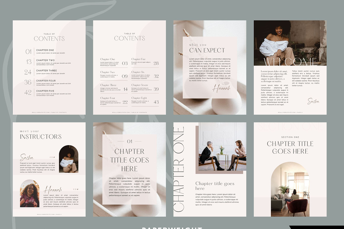 Neutral Workbook Template for Canva, a Magazine Template by Paperweight Memories (Photo 5 of 9)