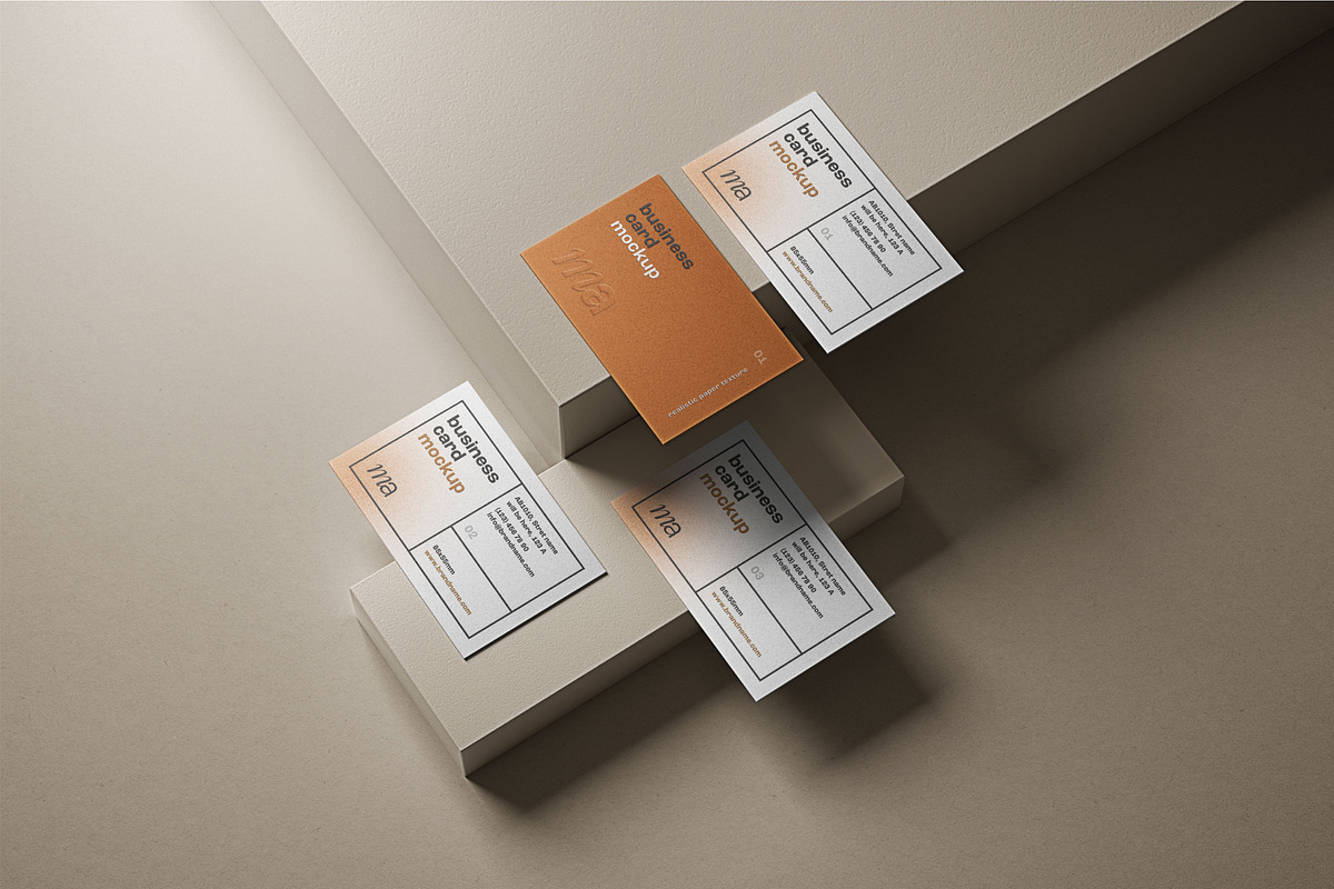 Business Card Mockup Set, a Print Template by mockupatelier (Photo 16 of 17)