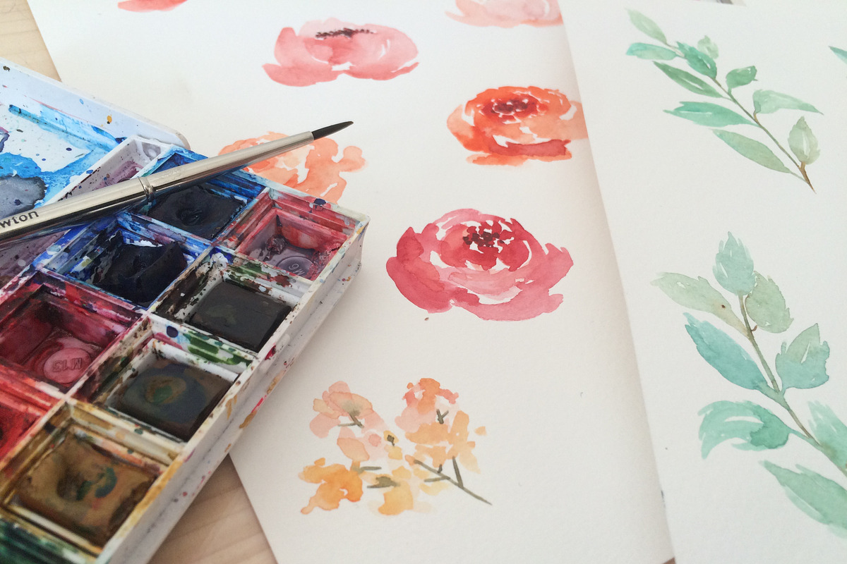 50% OFF - Watercolor Peonies, an Illustration by MariePierLaf (Photo 5 of 7)