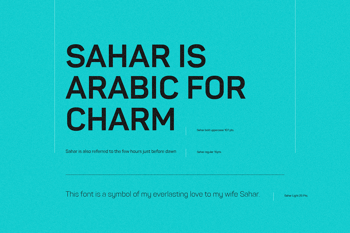 Sahar, A Charming Typeface Of 18 Fonts preview 2