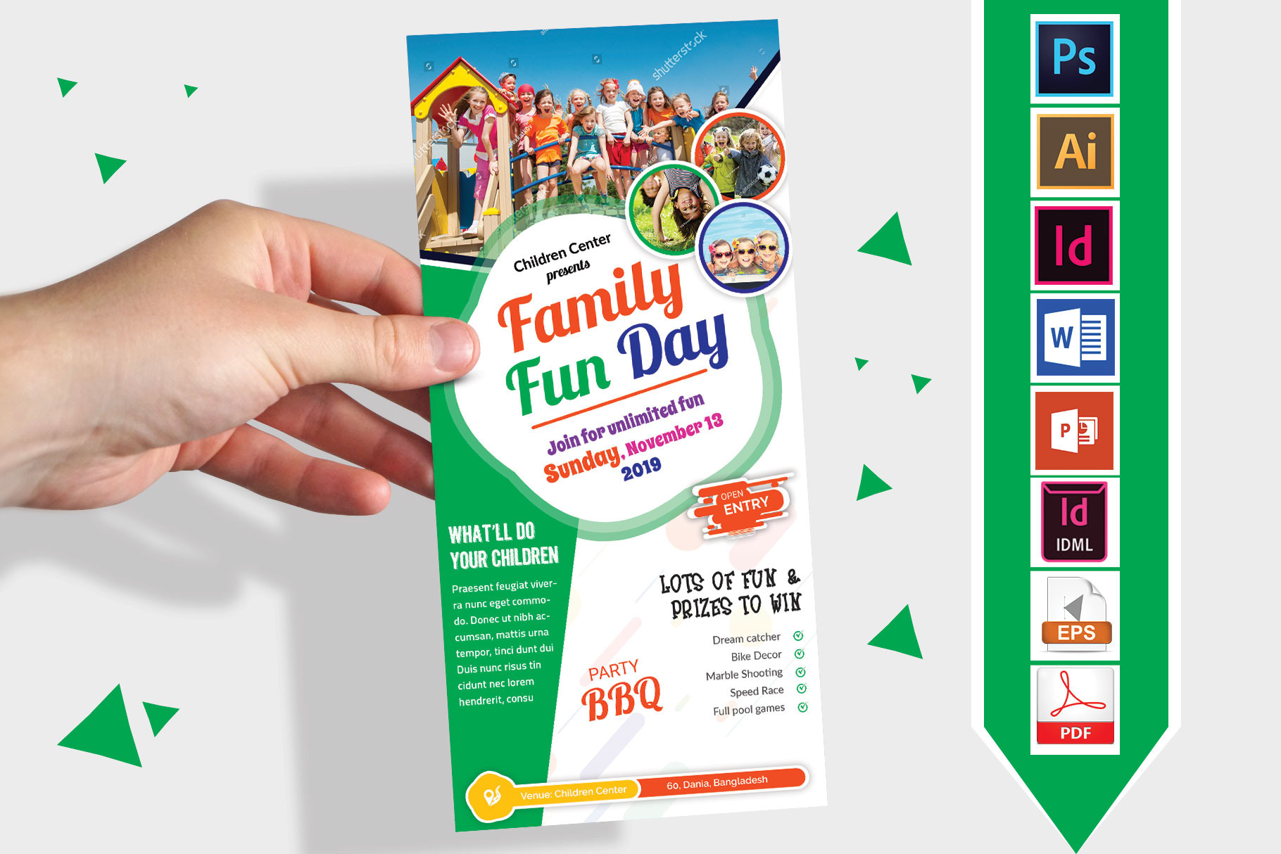 Family Fun Day DL Flyer Vol-3, a Flyer Template by Imagine Design Studio