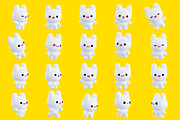 Gif animation kawaii character set, a Work Illustration by Jenya Porechenskaya (Thumbnail 2 of 2)