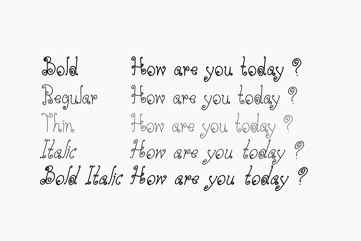 Simple Corner, a Script Font by TKDoodle