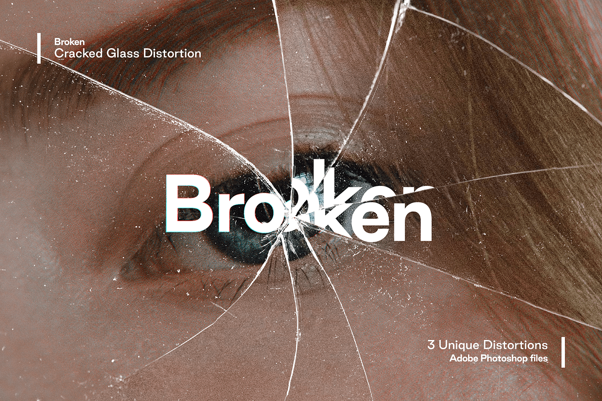 Broken - Cracked Glass Distortions, a Texture Graphic by Studio 2am (Photo 1 of 7)