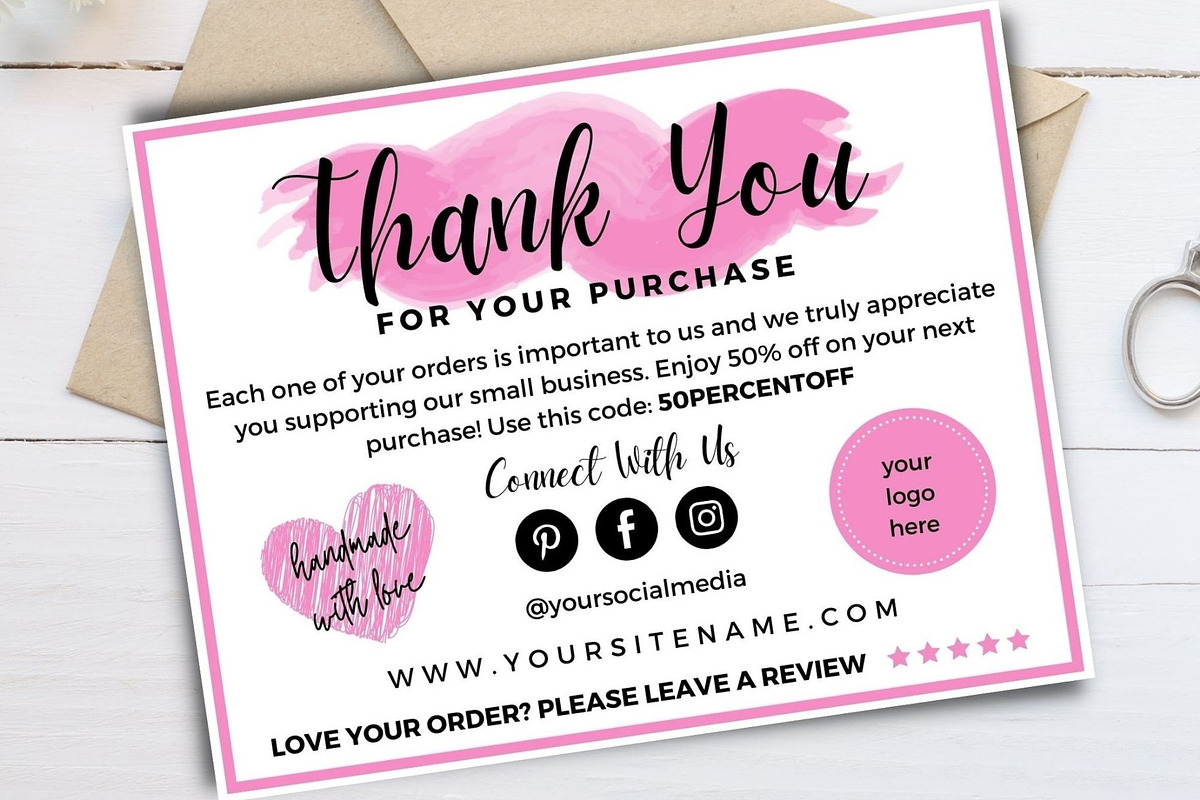 Business Thank You Card Canva 15, a Card Template by bonadigitals (Photo 1 of 3)