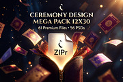 Ceremony Design 12x30 PSD Print Pack, a Stationery Template by Dreamanart (Thumbnail 3 of 4)