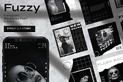FUZZY Instagram Template, a Social Media Template by Compaq_Creative (Thumbnail 1 of 11)