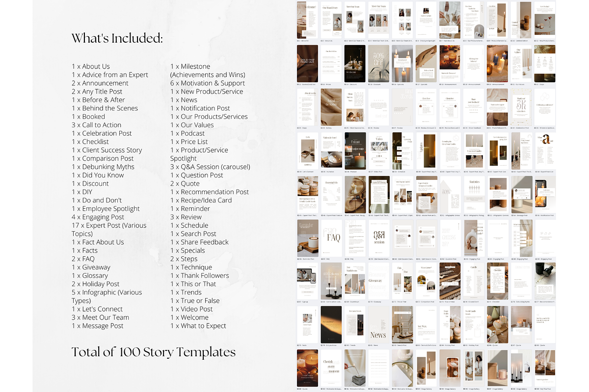 100 Candle Social Media Stories, a Social Media Template by PatternLab. (Photo 2 of 9)