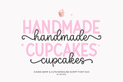 Handmade Cupcakes - Font Duo, a Handwritten Font by Keithzo (Thumbnail 1 of 9)