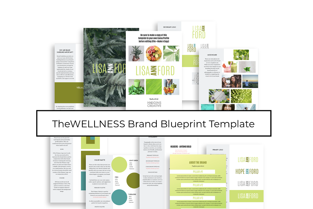 Brand Blueprint Template - WELLNESS, a Templates & Theme by The Higgins Creative (Photo 2 of 5)