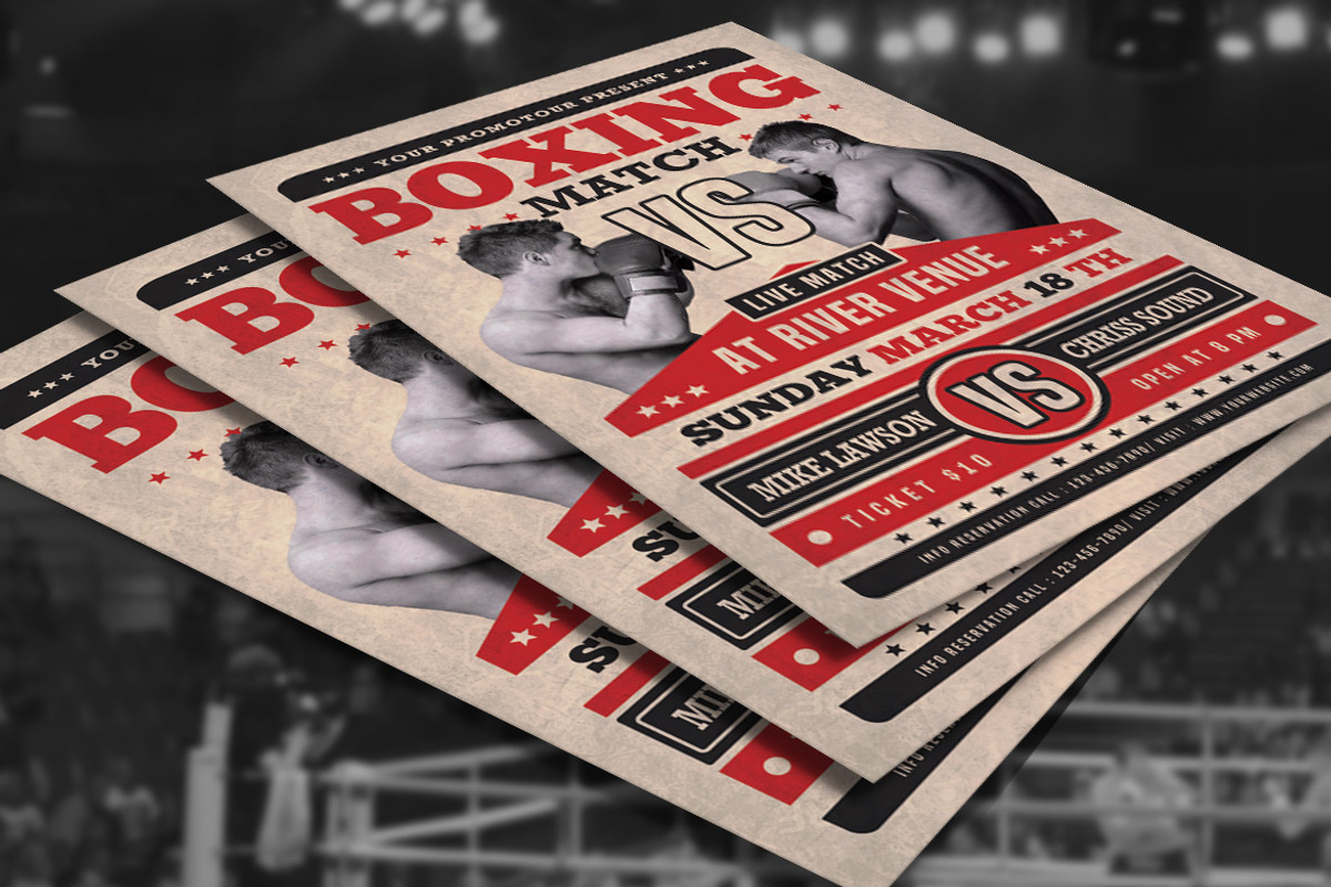 Boxing Match Flyer, a Flyer Template by Muhamad Iqbal hidayat (Photo 4 of 4)
