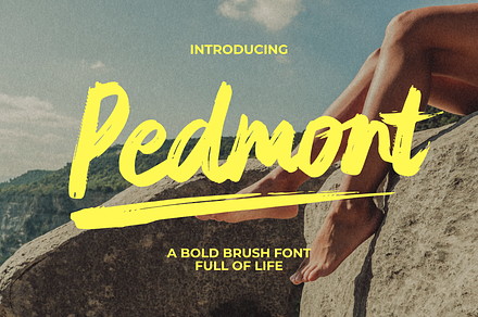Pedmont, a Handwritten Font by Gatype