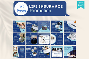 220 Life Insurance Canva Templates