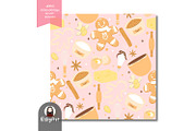 Christmas Gingerbread Baking Pattern, a Pattern Graphic by KisbyArt (Thumbnail 3 of 3)