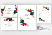 Burgundy & Navy Wedding Suite, an Invitation Template by Azka Creative (Thumbnail 3 of 5)