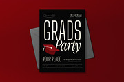 Black Graduation Party Invitation, an Invitation Template by graphicook (Thumbnail 3 of 3)
