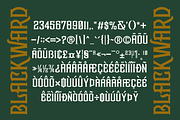 Blackward - Display Font, a Serif Font by overlaytemplates (Thumbnail 5 of 6)