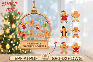Gingerbread Ornament Svg