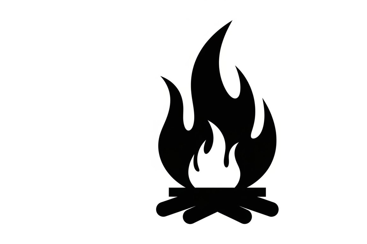 Bold black fire flame icon vector, an Illustration by Amazin_art (Photo 20 of 29)
