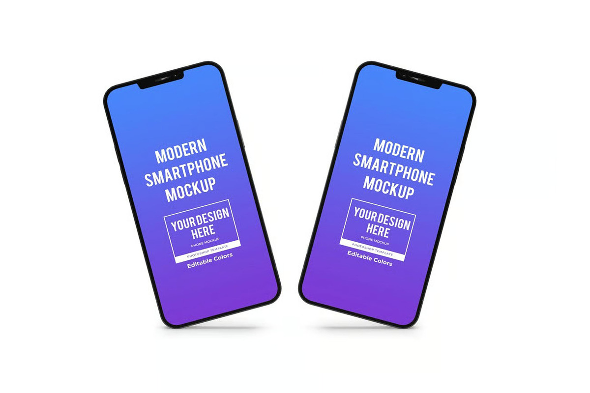 iPhone Mockup Template Set, an iPhone Mockup by DesignRushMarket (Photo 3 of 11)