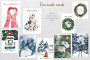 Watercolor clipart - White Christmas, a Seasonal Illustration by Artcard Watercolor (Thumbnail 14 of 16)