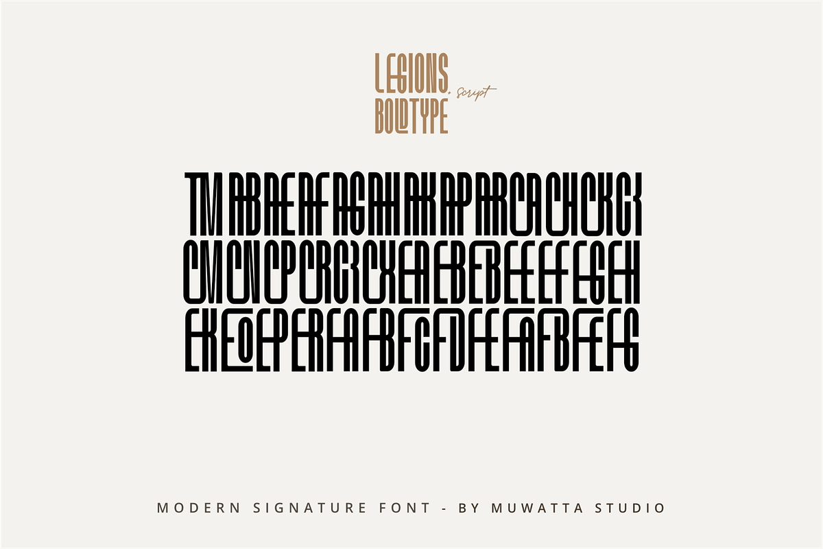 Legions Boldtype, a Sans Serif Font by Muwatta Studio (Photo 7 of 10)