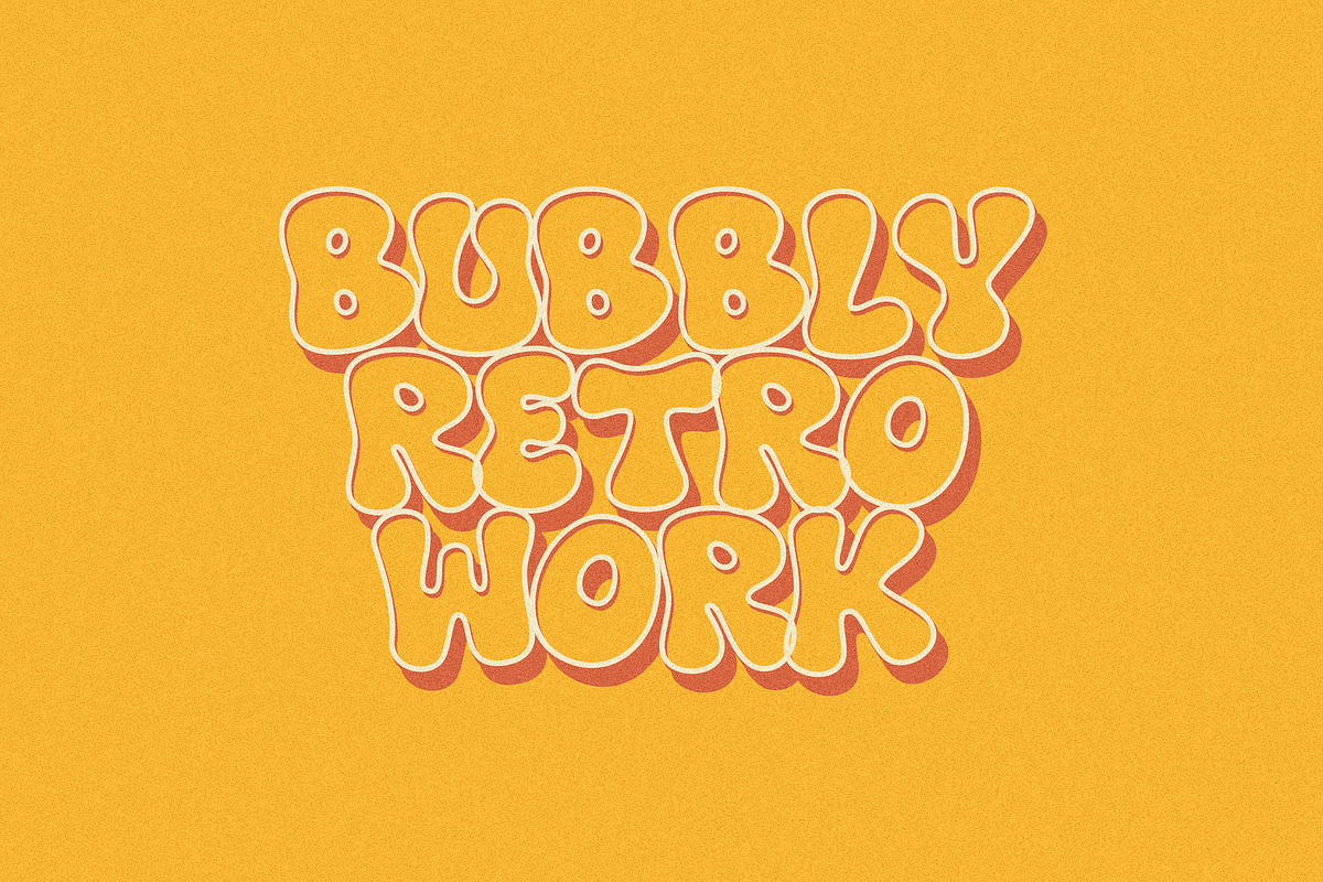HF Mildus Bubbly, a Font by 24Design Studios (Photo 7 of 8)