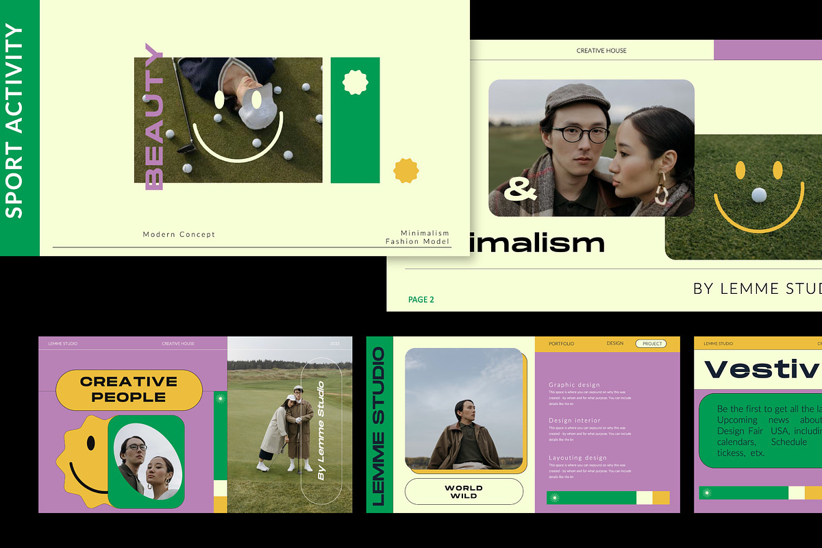 Golf Concept - Powerpoint Template, a Presentation Template by Meliora Studio (Photo 6 of 8)