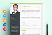Resume / CV - Pro Material, a Resume Template by 3Angle (Thumbnail 1 of 5)
