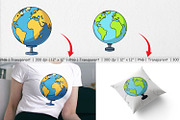 Globe Clipart, a Graphic by Artnoy (Thumbnail 3 of 5)