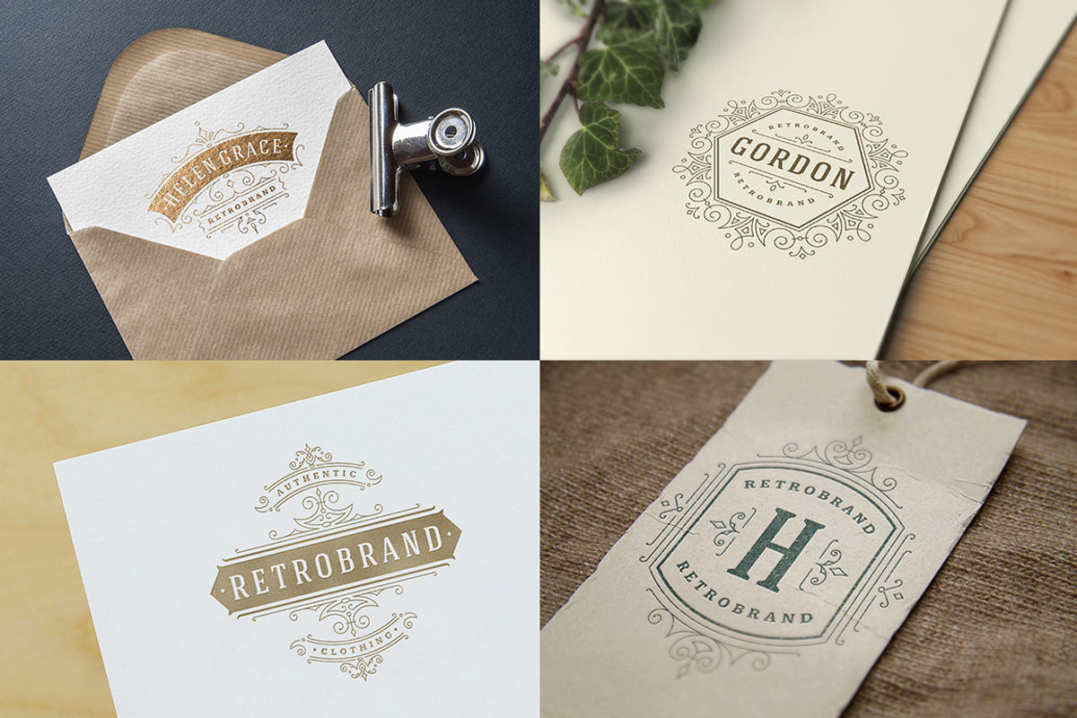 50 ornaments logos & monograms, a Branding & Logo Template by Vasya Kobelev (Photo 12 of 12)