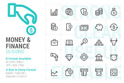 Money & Finance Mini Icon, an Outline Icon by WORAKAMON Design Studio (Thumbnail 1 of 5)