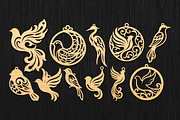 Wooden Bird Earring SVG Template, an Object Graphic by DreamCafeArt (Thumbnail 6 of 7)