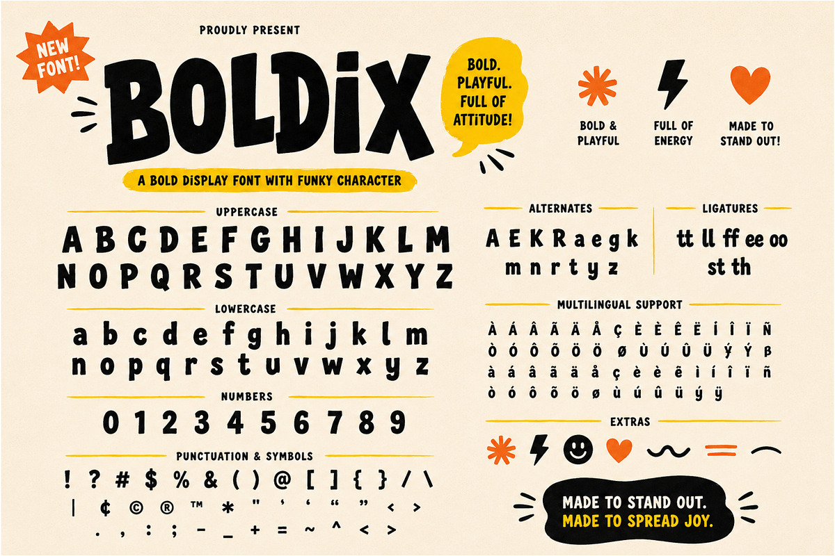 Boldix, a Sans Serif Font by LetterStock (Photo 6 of 7)