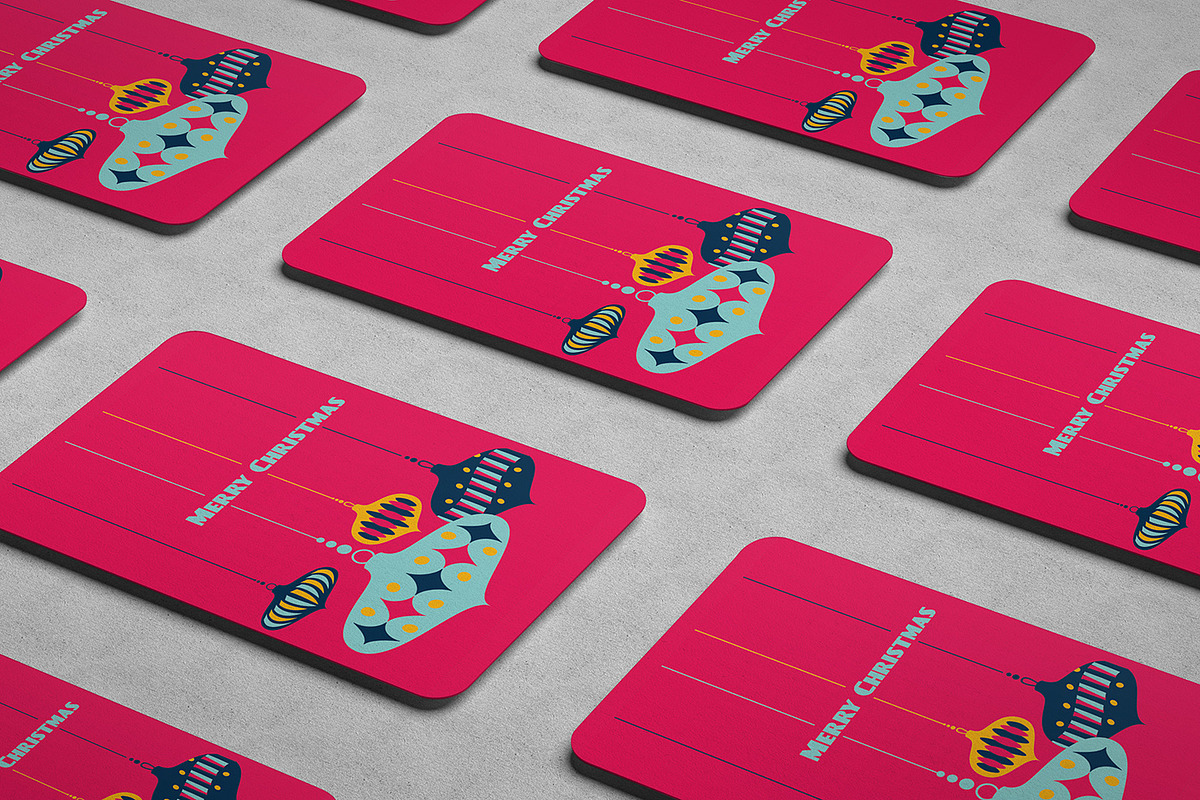 Christmas Card design template, an Illustration by Do2design (Photo 4 of 4)