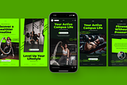 Vyro - Healthy Fitness Social Media, a Social Media Template by SLAB! Design (Thumbnail 3 of 8)