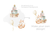 Vintage Birthday Party Clipart, a Seasonal Illustration by Alisles (Thumbnail 8 of 11)