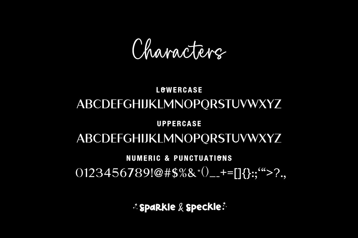 Escaped Love Sans Serif Font, a Sans Serif Font by Sparkle & Speckle (Photo 5 of 8)