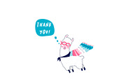 Sweet Llama, an Animal Illustration by Black_sun (Thumbnail 3 of 3)