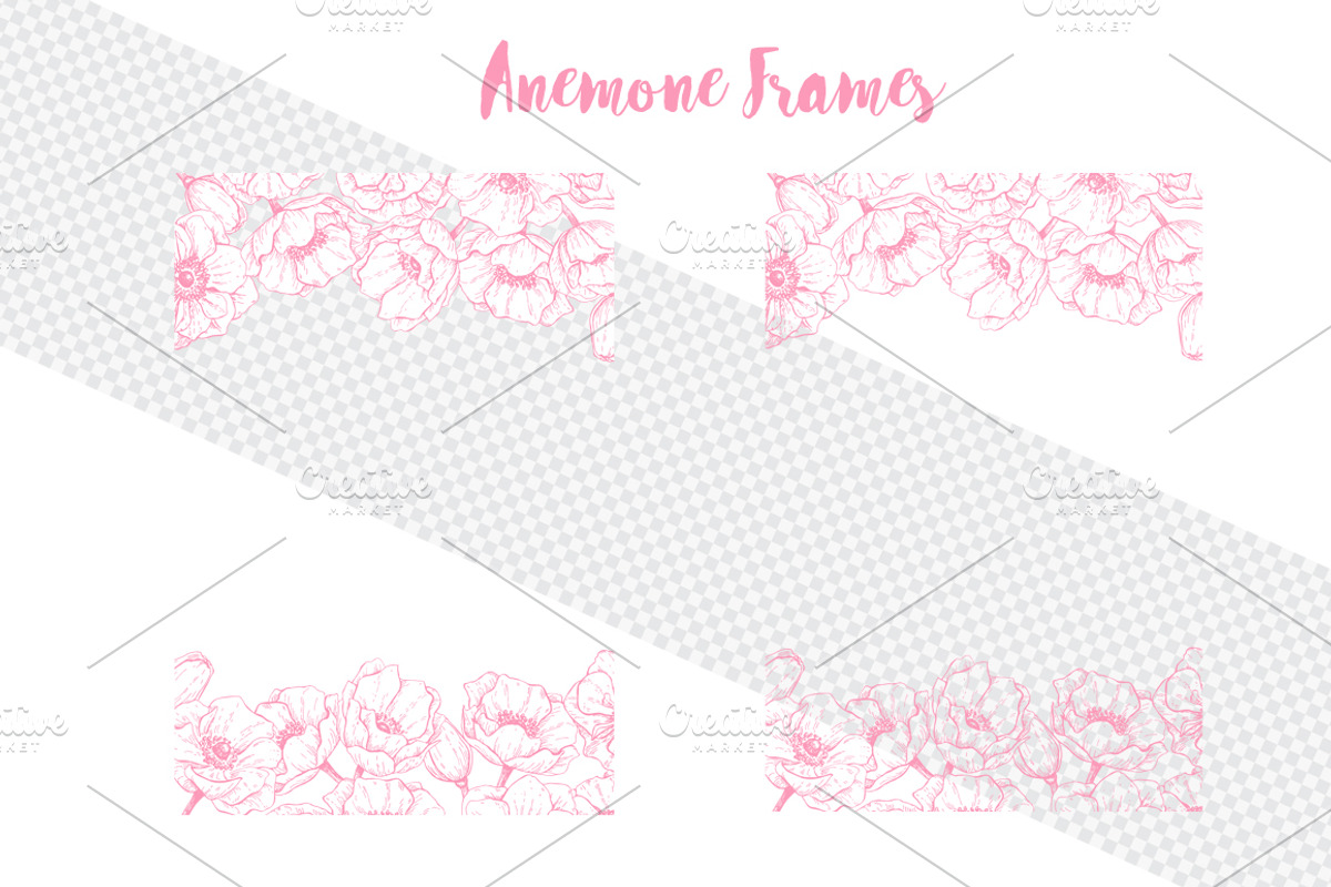 Anemone. Hand Drawn Flower Set, a Graphic by Epine (Photo 4 of 7)