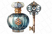 Watercolor Victorian Sketch Clipart, an Illustration by DreamPrint404 (Thumbnail 2 of 6)