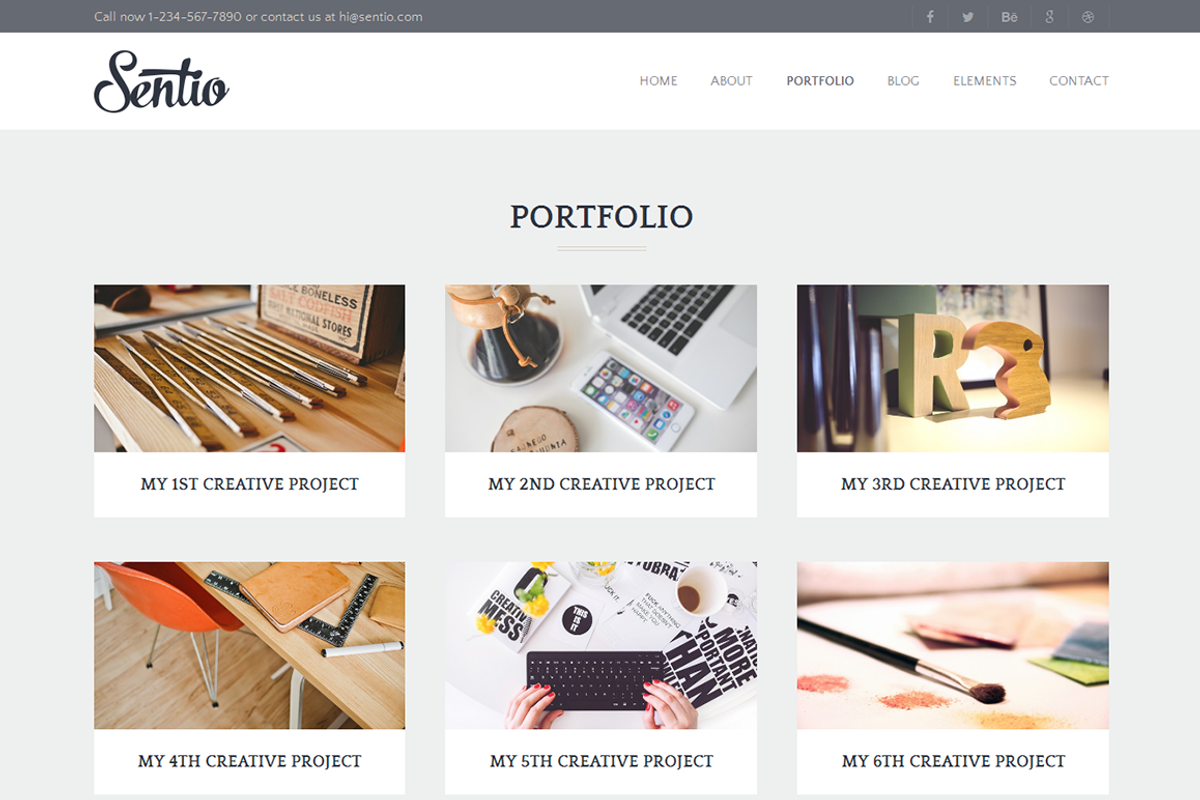 Sentio Pro - elegant blog WP theme, a WordPress Template by designhooks (Photo 2 of 4)