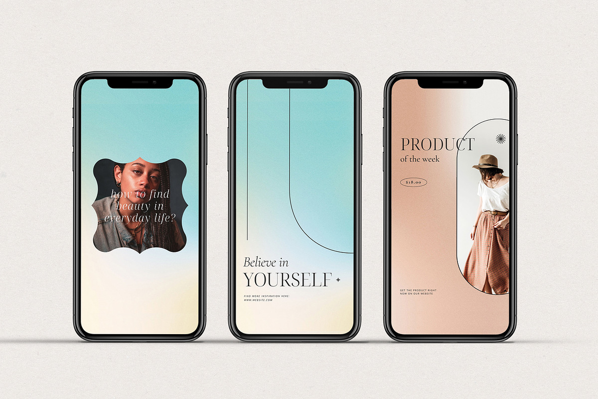 Gradient Instagram Kit CANVA + BONUS, a Social Media Template by Lyrata ...