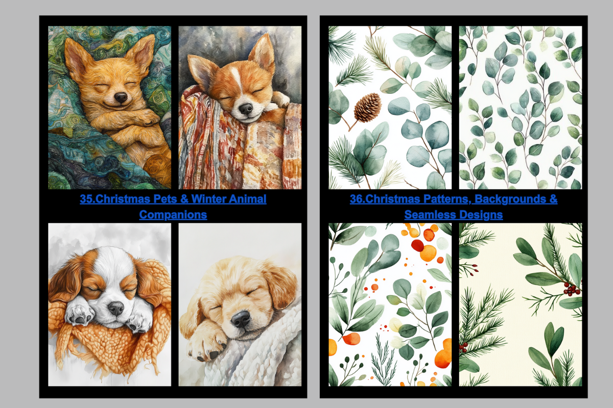Christmas & Winter AI Prompts Vol 2, an Object Illustration by Daffodil Dream Studio (Photo 2 of 6)