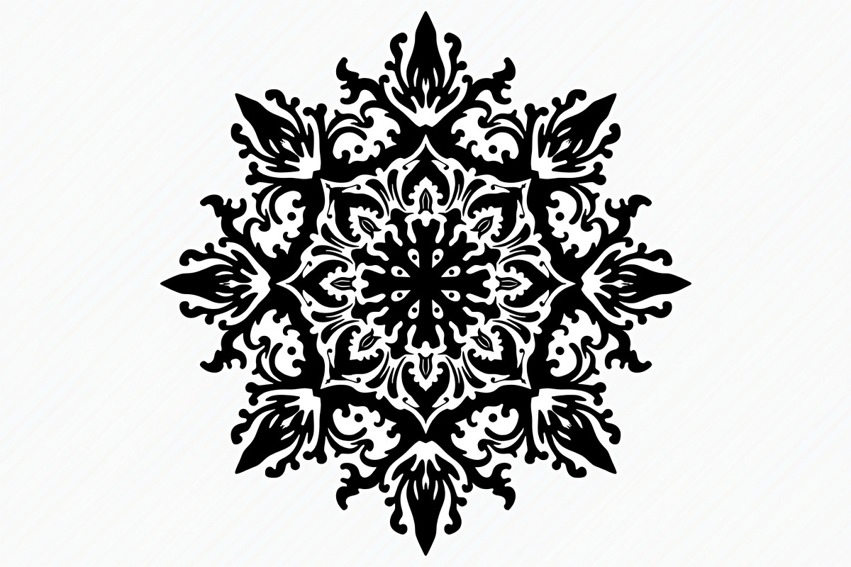 Decorative Mandala Vector Set, an Illustration by hafijul (Photo 7 of 9)