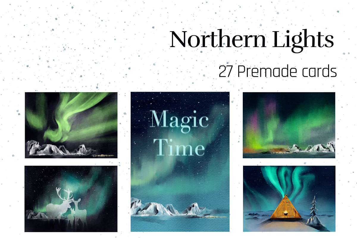 Northern Lights, a Background Graphic by NikiArts (Photo 10 of 12)