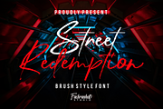 Street Redemption, a Handwritten Font by Fachranheit Studio (Thumbnail 1 of 9)