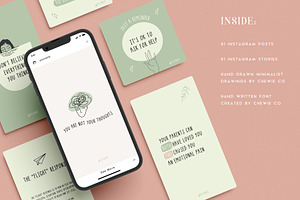 Mental Health Social Bundle Canva