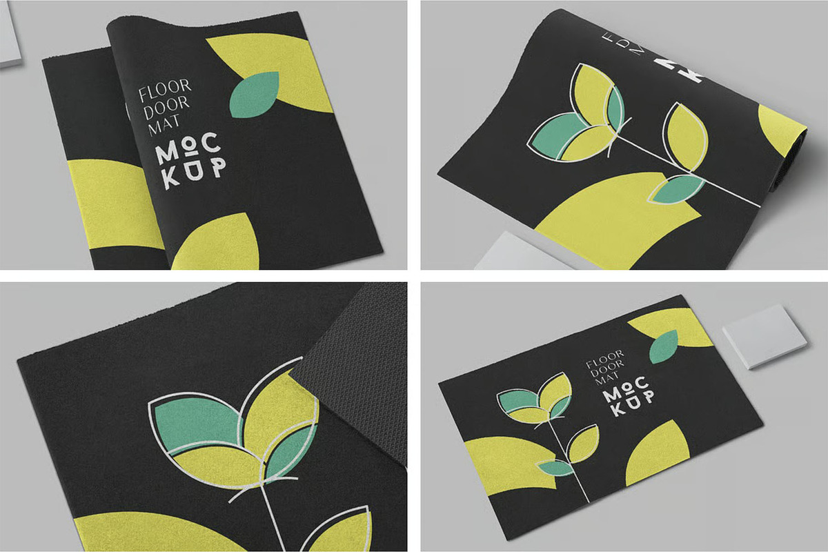 Floor Mat Mockups, a Household Mockup by megostudi0 (Photo 1 of 6)